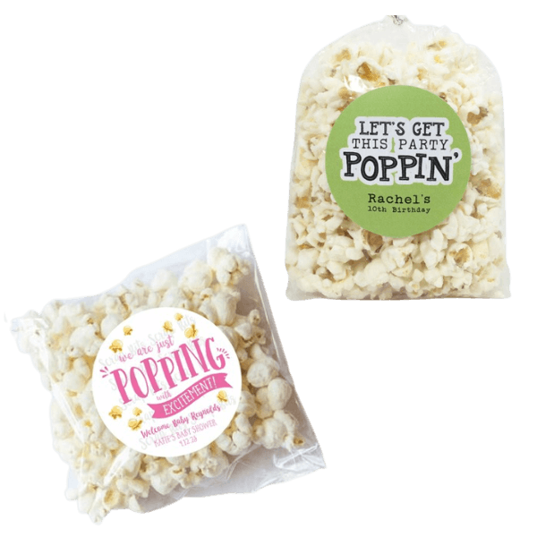 custom popcorn labels